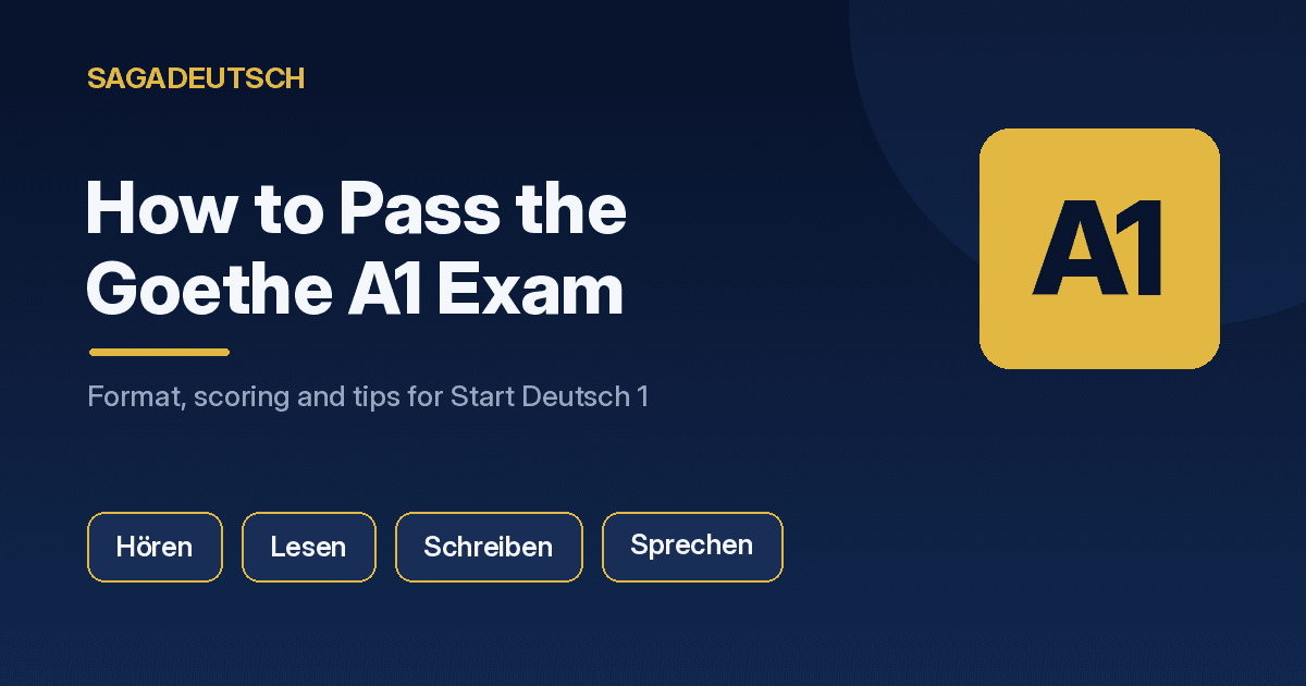 How to Pass the Goethe A1 Exam: Format and Tips